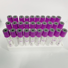 Sterile Vacuum EDTA Tube With Stopper Purple Top vacuum blood colletion tube Leakage Proof