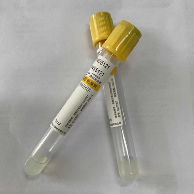Jel Pıhtı Aktivatör Tüpü SST Tüpü Sarı Baş Örtüsü Tıbbi Tek Kullanımlık