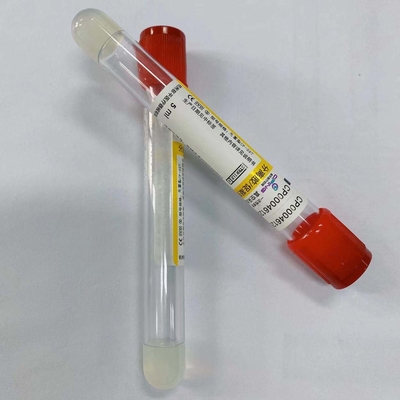 Pıhtı Aktivatör Tüpü Turuncu Kırmızı Kapaklı Serum Örneği 1 - 10ml