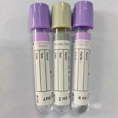 Tıbbi Kullanım Tek Kullanımlık Vakumlu Kan Alma Tüpü Kimyasal Test