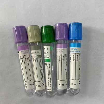 Hematoloji Testi Vakum Kan Alma Tüpü Cam Plastik