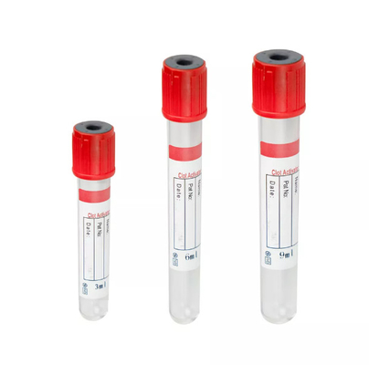 Vakum Pro Pıhtılaştırıcı Test Tüpü Tıbbi Aksesuar Kan Örnekleme 16 * 100mm