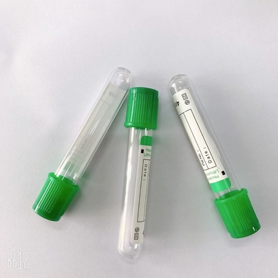 Vakumlu Kan Toplama İçin Plastik Cam Sodyum Lityum Heparin Tüpü