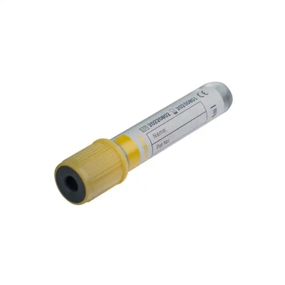 6ml Gel ve Pıhtı Aktifleyici Tüp Sarı Üst Vakum Kan Toplama Tübü