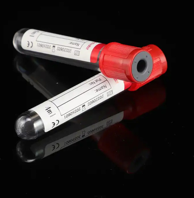 Tıbbi malzemeler 13*75mm 4ml Sarı Kapaklı Renkli ve Pıhtı Aktifleyiciyle Kırmızı Kan Toplama Tüpü