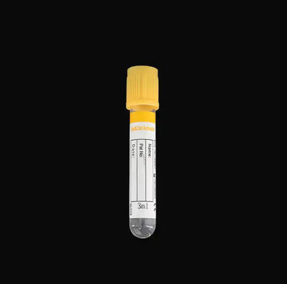 Tıbbi vakum kan toplama gel tüpü Sarı üst ve 1-10ml çekme hacmi OEM kabul edilir