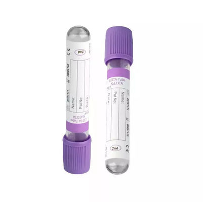 Mor 13 * 75mm Tek kullanımlık vakum kan toplama tüpü
