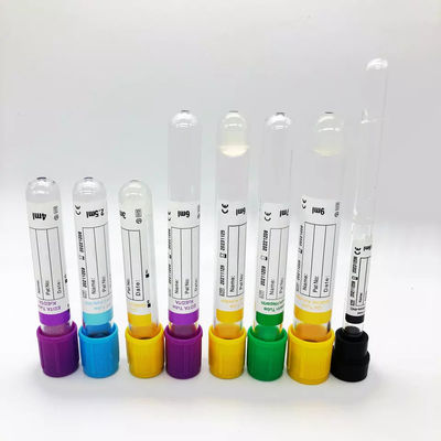 1-10ml PET ve cam tek kullanımlık vakum kan toplama tüpleri, özel etiketler mevcuttur